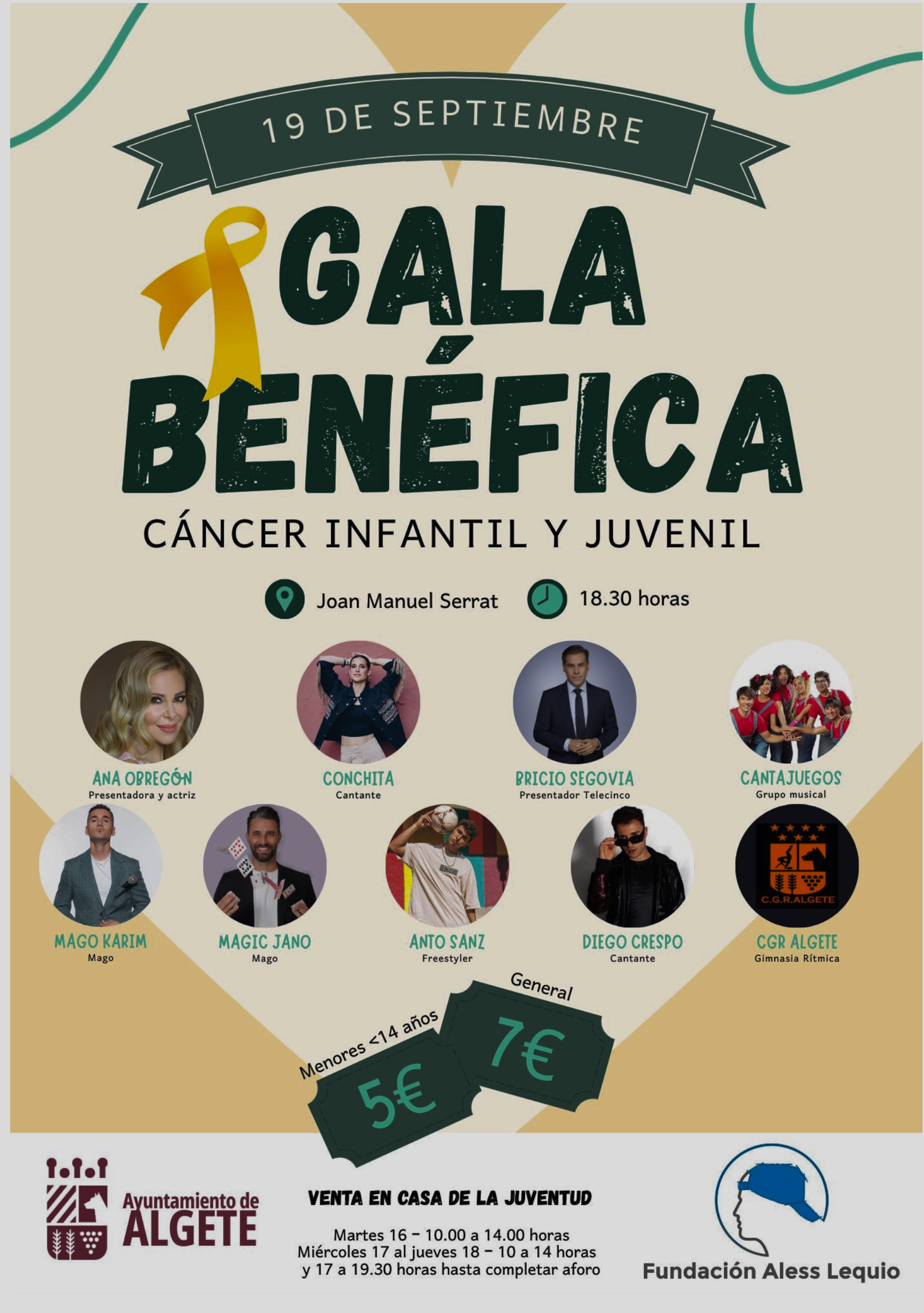 Convocatoria Gala solidaria “Unidos contra el cáncer infantil y juvenil” Convocatoria Gala solidaria “Unidos contra el cáncer infantil y juvenil”